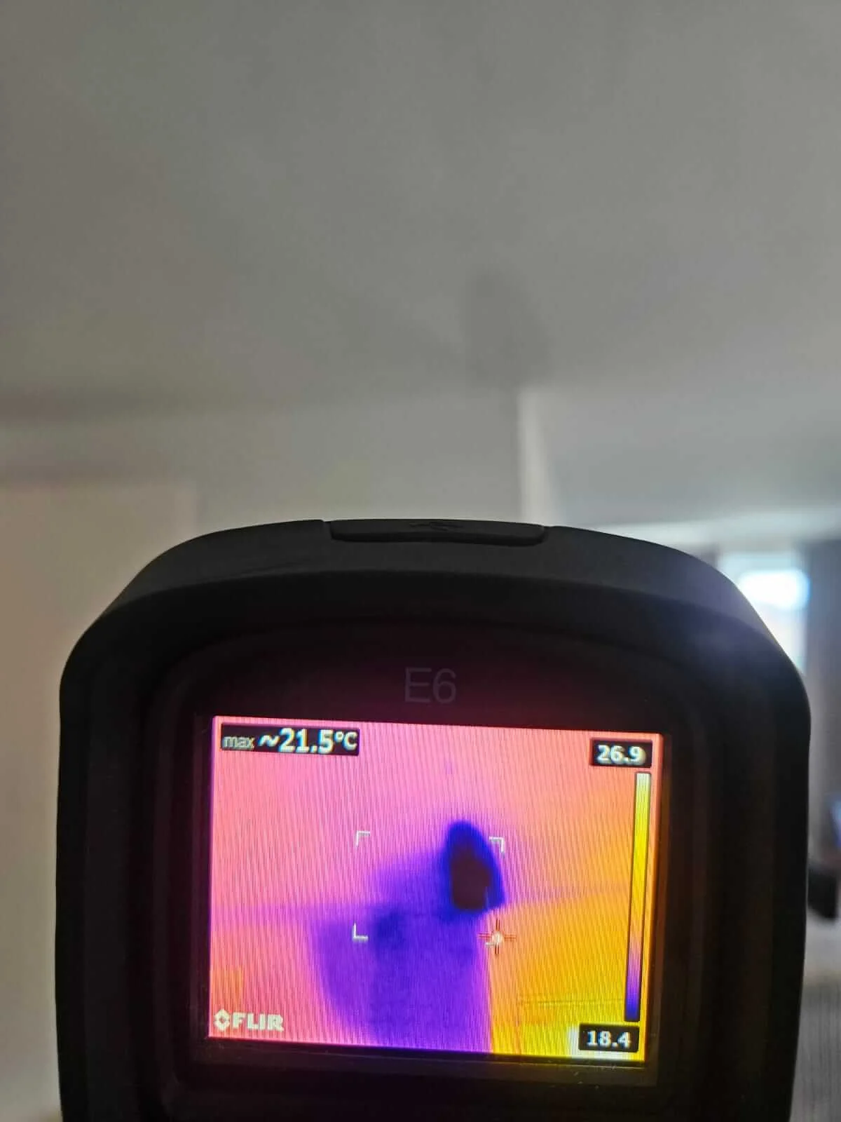 Thermal camera evidence from Cobham ceiling leak investigation