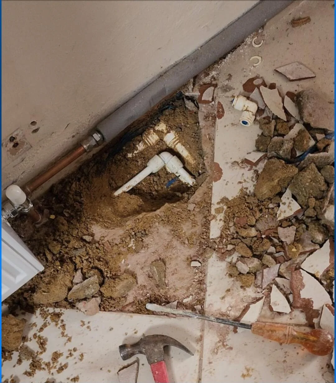 Final exposed pipework evidence from Sutton mains water leak investigation